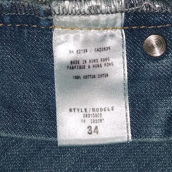 GUESS BUTTON FLY BLUE JEANS MEN'S 34 X 33 - Picture 6 of 6